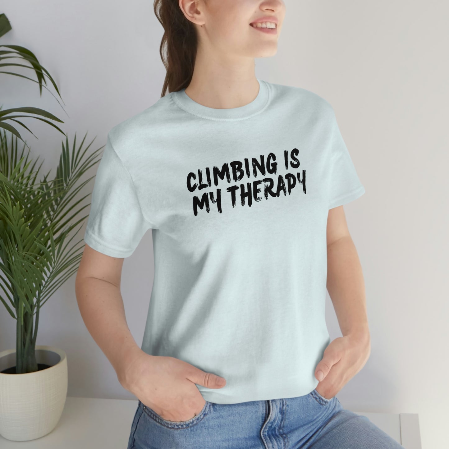 “Climbing is My Therapy” Tee