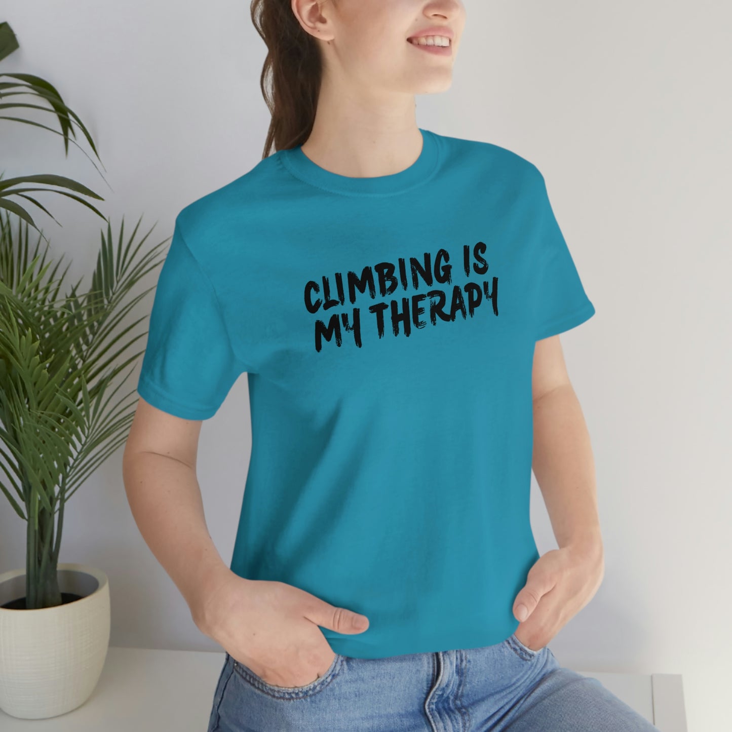 “Climbing is My Therapy” Tee