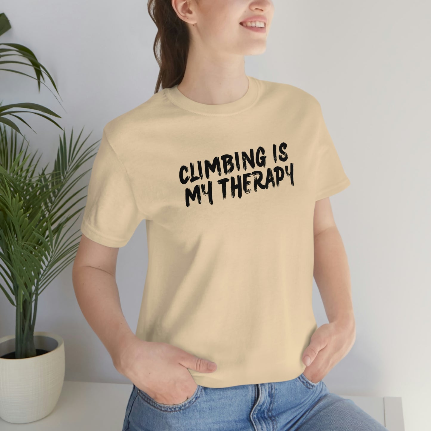 “Climbing is My Therapy” Tee