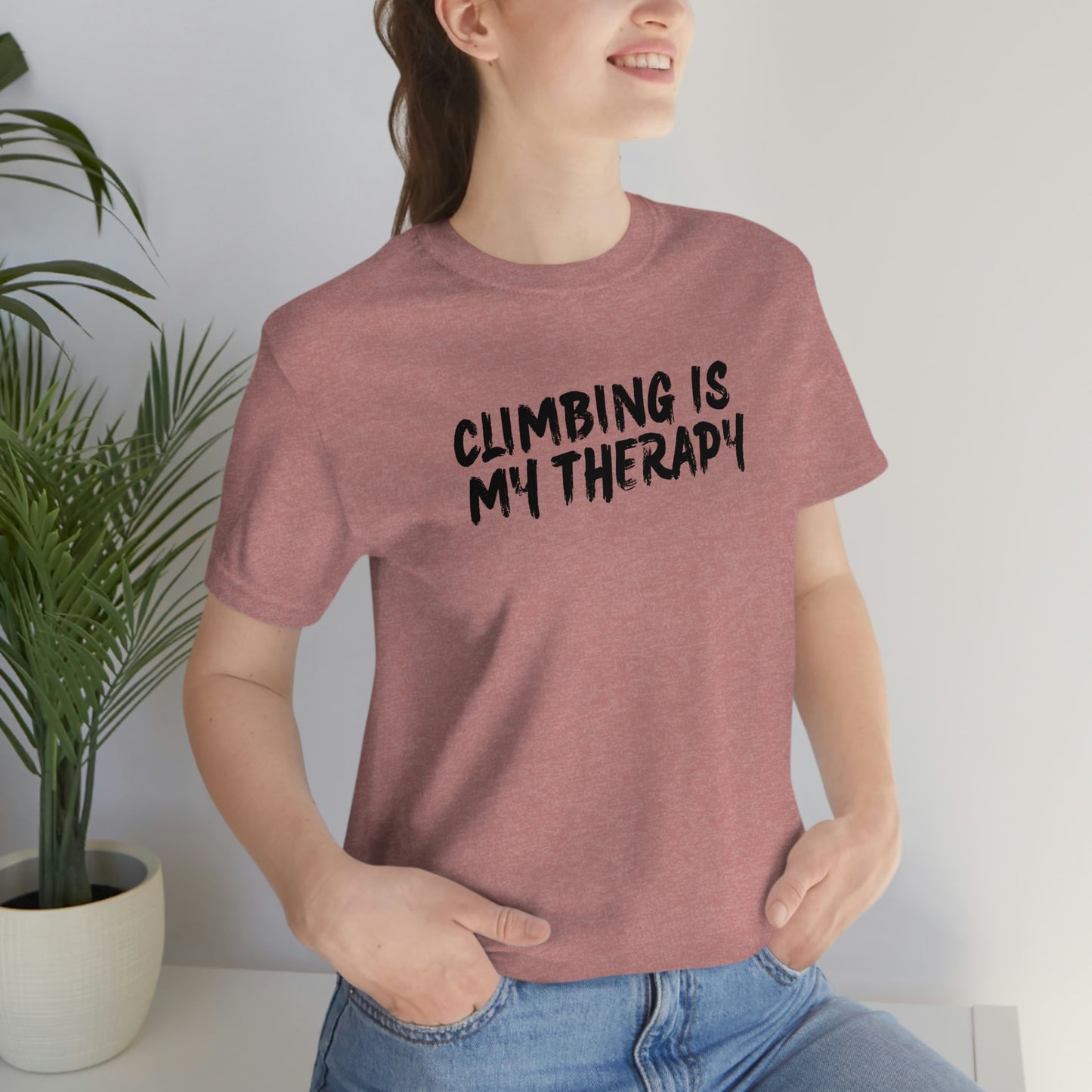 “Climbing is My Therapy” Tee