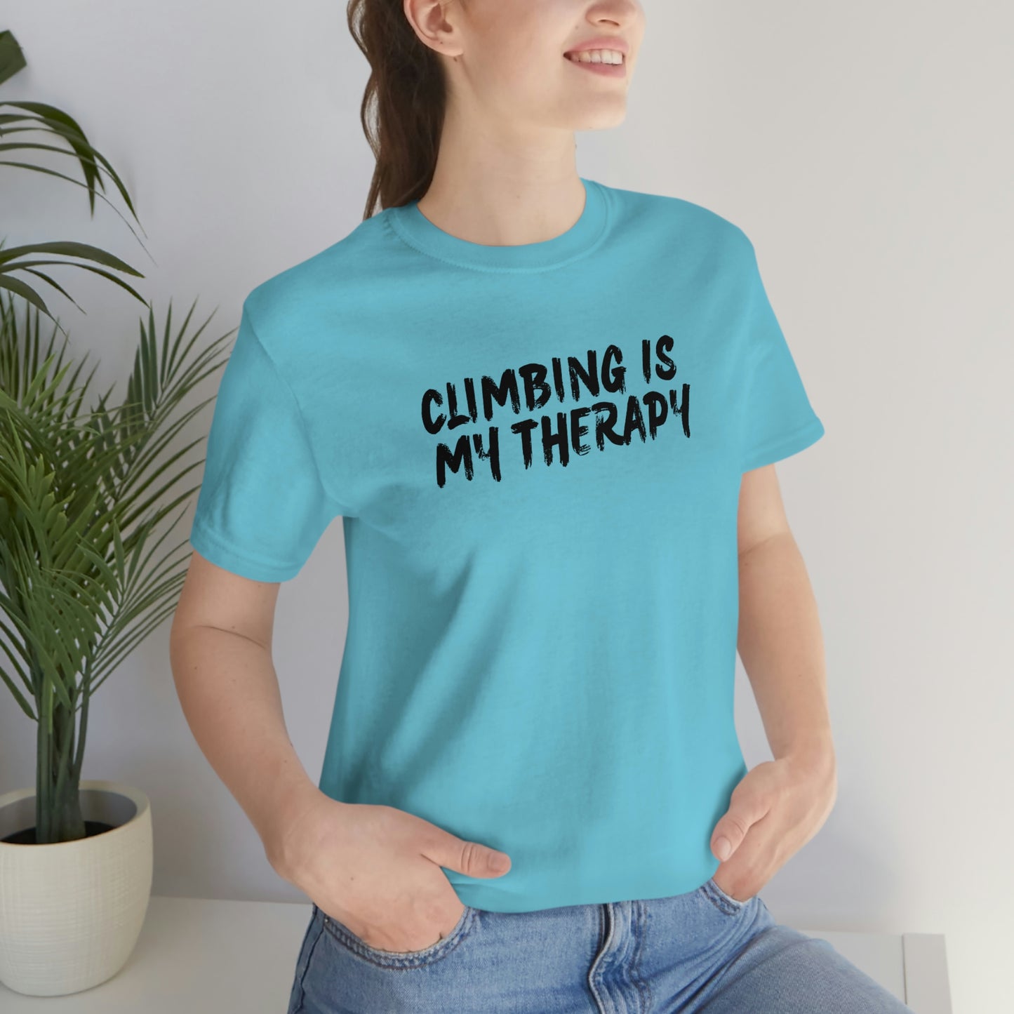 “Climbing is My Therapy” Tee